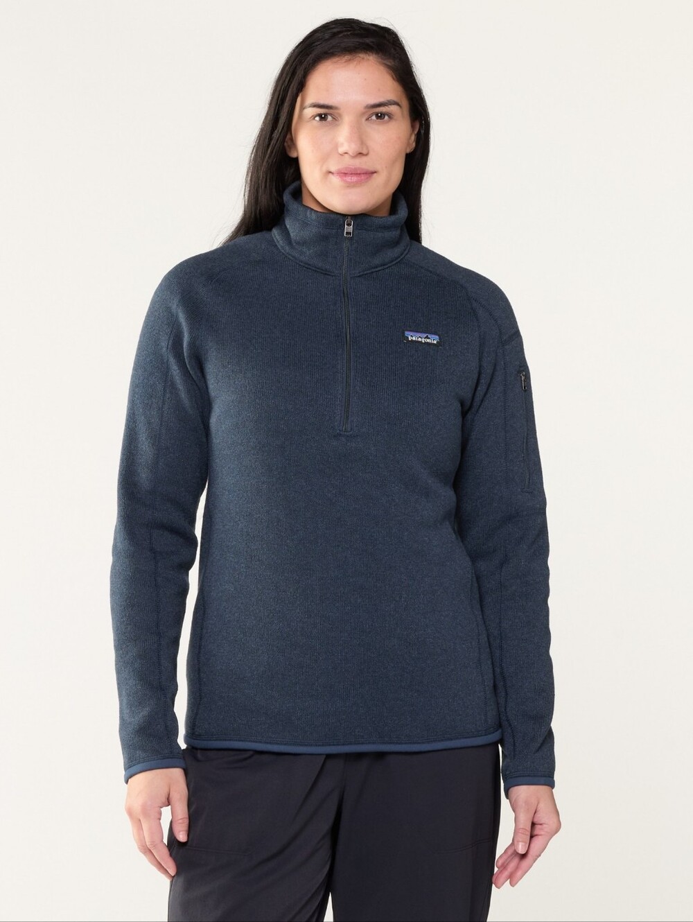 Patagonia Women's Better Sweater Navy Half-Zip Fleece Pullover Size Medium